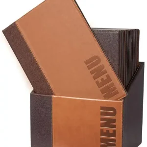 Beperkt Aanbod Box met 20 menukaarten - Trendy lichtbruin - A4