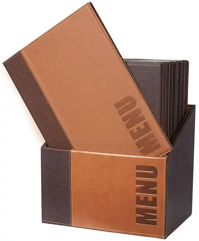 Beperkt Aanbod Box met 20 menukaarten - Trendy lichtbruin - A4