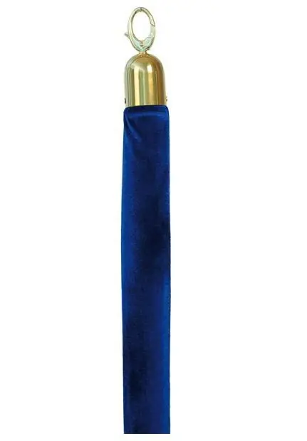 Afzetkoord Goud Blauw Velours - 1.5 meter - DELUXE Lage Prijs