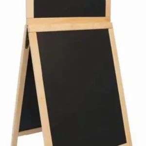 Stoepbord Hout Nature - Duplo Top 55x120 - DELUXE Betrouwbaar