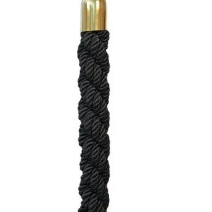 Afzetkoord Goud Zwart Satijn - 1.5 meter - DELUXE Koop Online