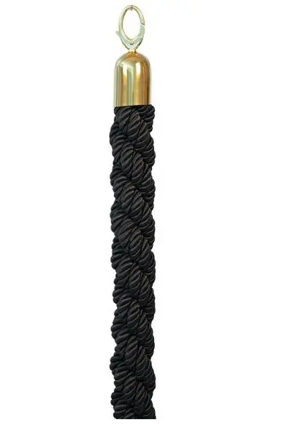 Afzetkoord Goud Zwart Satijn - 1.5 meter - DELUXE Koop Online