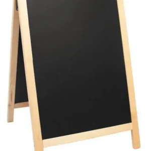 Dagaanbieding Stoepbord 100% Hardhout Nature - Duplo 55x85 - DELUXE
