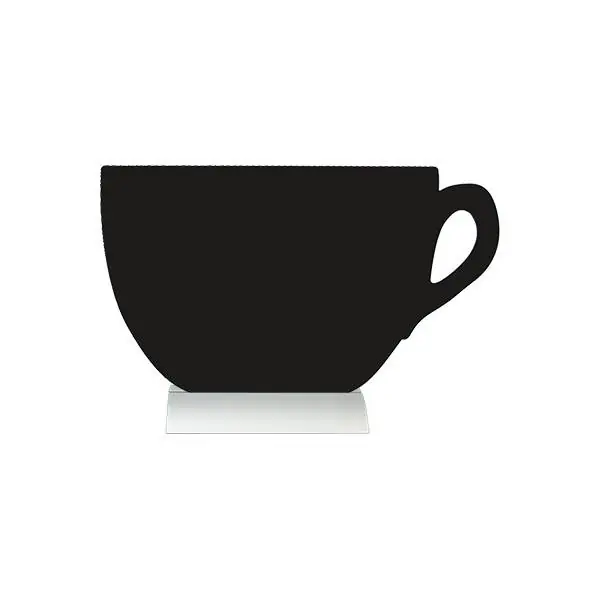 Tafelkrijtbord Aluminium Silhouet Koffiekop Incl. Krijtstift Hete Deal