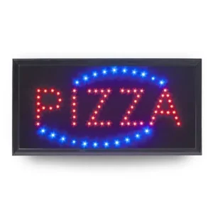 Tijdelijk Beschikbaar LED-display “PIZZA”.