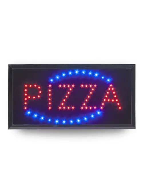 Tijdelijk Beschikbaar LED-display “PIZZA”.