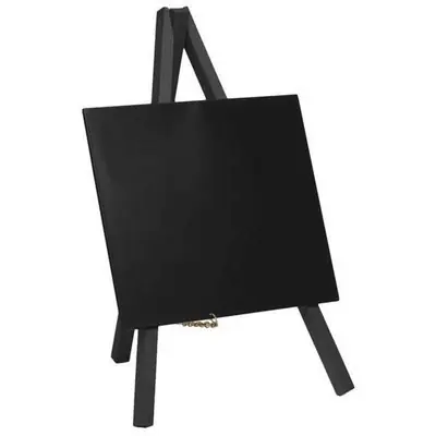 Aanbieding Tafel krijtbordje Ezel - Zwart - Prijs per 3 stuks