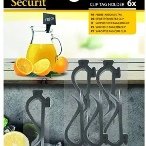 Clips Zwart - voor Krijtbord Pricetags (excl.) - Per 6 stuks Gecertificeerd