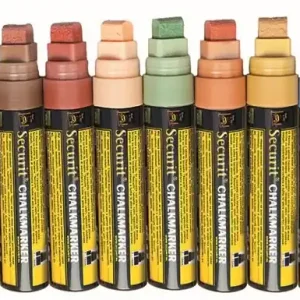 Merkproduct Dikke Krijtstiften XXL - 8 stuks - EARTH Kleuren - KLEURENMIX - 7/15mm