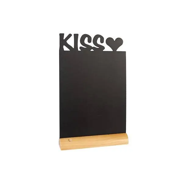 Rechtstreeks Van De Fabrikant Krijtbord hout kiss Silhouette - Inclusief krijtstift