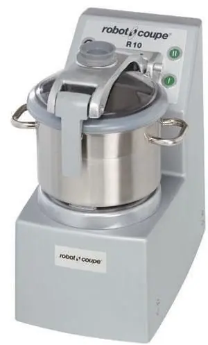 Laatste Versie Robot Coupe Cutter R10 - 400V - 11,5 Liter- Tafelmodel - 2 Snelheden: 1.500 & 3.000 RPM