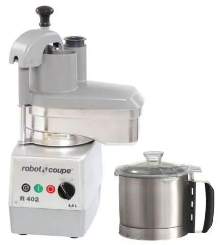 Combi Cutter & Groentesnijder - Robot Coupe R402 - 750W/400V - 4,5 Liter - 2 Snelheden: 500 & 1.500 RPM Direct Verzonden
