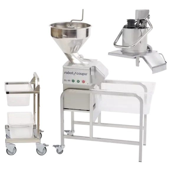 Veilige Betaling Groentesnijder - Robot Coupe CL55 - 400V - tot 700Kg/uur - 2 Snelheden: 375 & 750 RPM