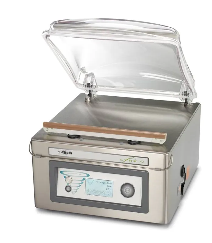 Korting Vacuummachine Lynx 42 - Henkelman - 016m3 / 15-30 sec - Afm. Kamer 360x420x(h)114mm
