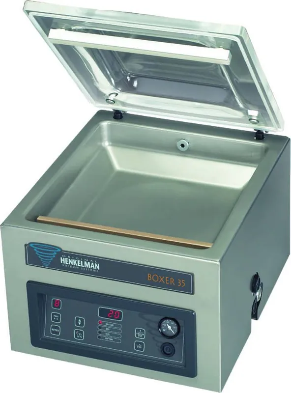 Beperkte Voorraad Vacuummachine Boxer 35 - Henkelman - 016m3 / 15-30 sec - Afm. Kamer. 470x350x(h)150mm