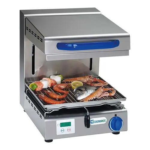 Snelle Levering salamander - roestvrij staal - traploos instelbaar - digitale timer - 50(h)x45x40cm