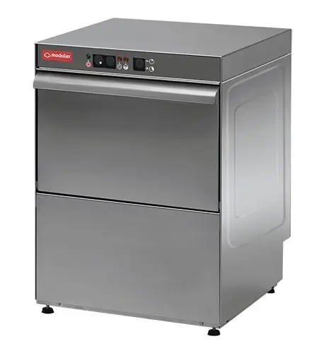 Glazenspoelmachine RVS - Modular - Automatisch Wascyclus - Naglansdoseerder - 230V Beperkte Voorraad