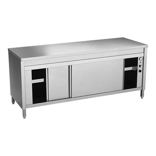 Express Levering Warmhoudkast met convectieventilator - roestvrij staal - 87(h)x70x140cm