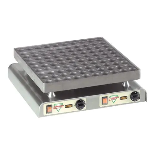Poffertjes Bakplaat - 100 Poffertjes - 470x(h)440mm - 4.4KW Gereduceerde Prijs