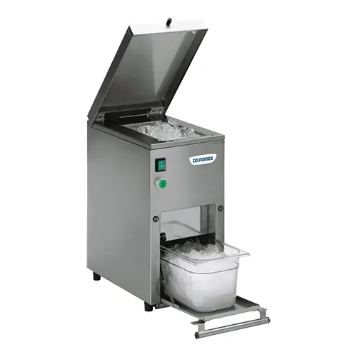 IJscrusher RVS - 6kg p/min - Opslag 3kg - 18/10 Roestvrij Staal - 250x430x(H)490 mm Uitverkoop