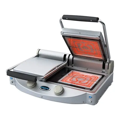 Keramische Contactgrill - grill oppervlak 2 x 25x25cm Exclusieve Aanbieding