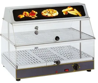 Voedselopwarmvitrine - 56x33cm - 48(h)x40x60cm Dagaanbieding