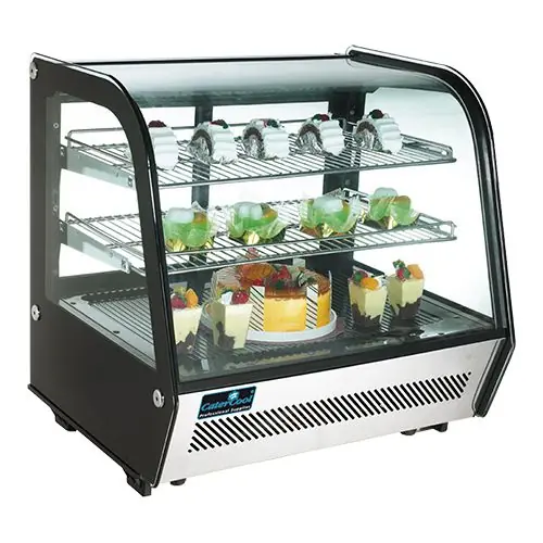 Direct Verzonden Gekoelde Display - 120L - LED-verlichting - 2 niveaus - schuifdeuren