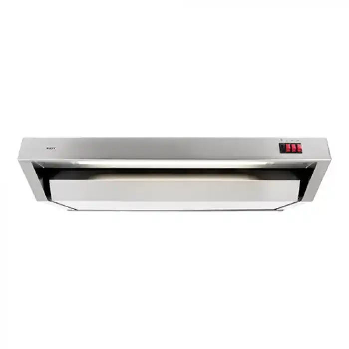 Horeca Afzuigkap met ingebouwde Motor - Verlichting en 3 standen - 90x52x(h)17cm - 350m3 Op = Op