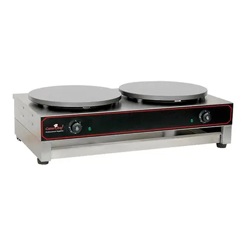 Snelle Levering Dubbele Elektrische Crepes Maker - Professioneel - 2 x 3000W / 230V - 40 cm diameter