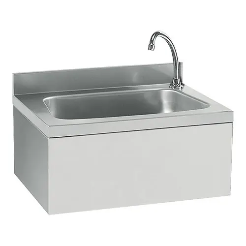 Snelle Levering zinken - Roestvrij staal - Wandmodel - 24(h)x40x50cm