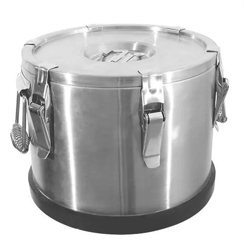 Gamel Inox - Dubbelwandig - 35 Liter - Ø430x350(h)mm Voordeelprijs