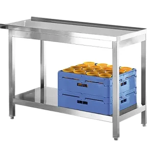 Aan/Afvoertafel RVS 800(b)x550(d)x850(h)mm Laatste Versie