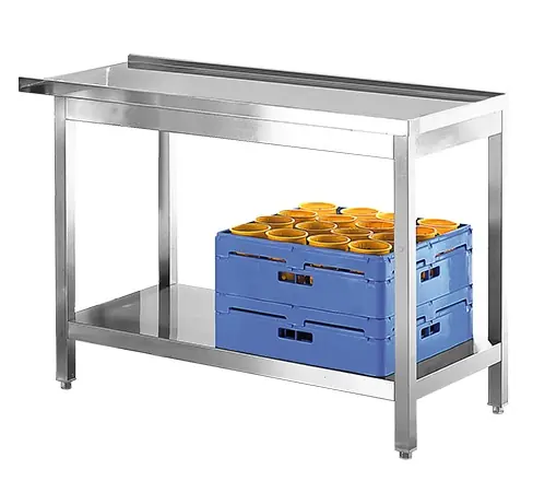 Aan/Afvoertafel RVS 800(b)x550(d)x850(h)mm Laatste Versie
