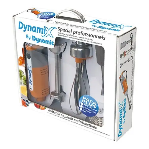 Nu Kopen Staafmixer Dynamic Set Met Motorblok + Pureerstaaf + Garde en Mixstaaf - 16cm Mixstaaf - 220W