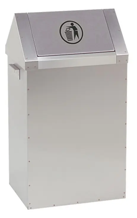 Fastfood Afvalbak - RVS - 400x300x(h)730mm Lage Kosten