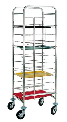 Regaalwagen voor Dienbladen- 12 Niveaus - 51,2x61,2x(H)162,3cm Betaalbaar