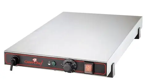 Lage Prijs Elektrische Warmhoudplaat - RVS - 60x40x(h)9cm