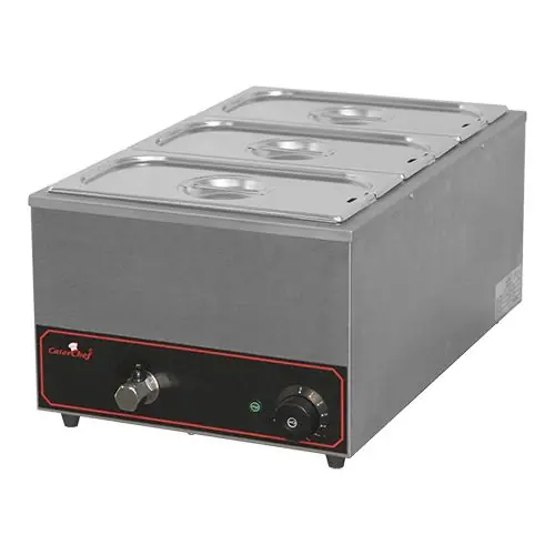 Direct Beschikbaar Bain Marie - GN1/1-150mm - 3xGN1/3