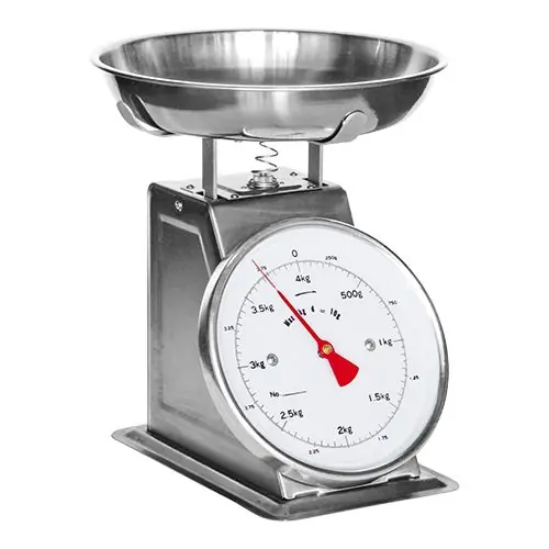Op = Op Weegschaal - RVS met kom - 4kg/2gr