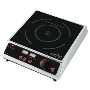 Gecertificeerd Inductiekookplaat Tafelmodel RVS - Digitale Timer - 2700W - 310x380x(H)530mm