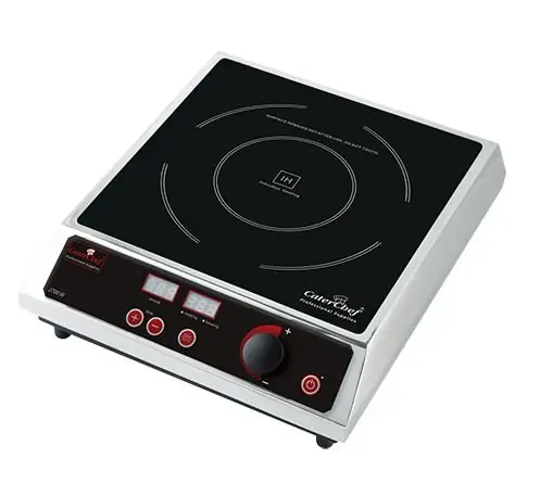 Gecertificeerd Inductiekookplaat Tafelmodel RVS - Digitale Timer - 2700W - 310x380x(H)530mm
