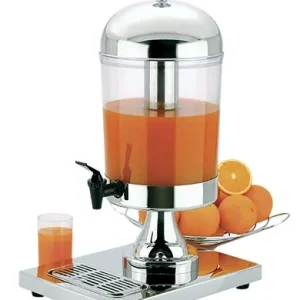 Flitsaanbieding Buffet Drankdispenser Hoogglans RVS - 8 Liter met Aftapkraan - 260x360x(h)550 mm