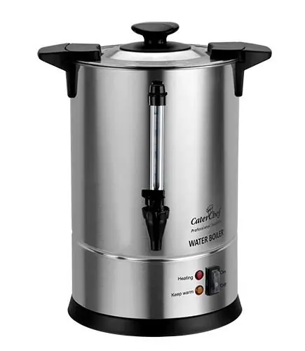 Beperkte Voorraad Waterkoker CaterChef RVS - Non-Drip Tapkraan - 10 Liter