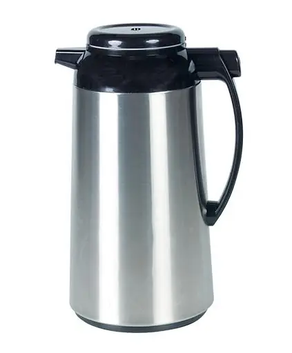 Hoge Kwaliteit Thermoskan - RVS - drukknopsluiting in handvat - 1,3 liter