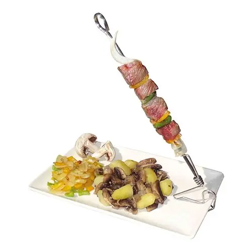 Favoriet Shish kebab spiesjes standaard - Roestvrij staal - 6 spiesjes