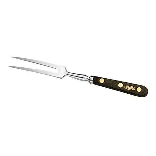Betaalbaar Vleesvork - 30cm - recht - RVS