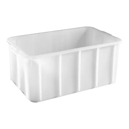 Stapelcontainer - kunststof - Wit - 26(h)x65x37cm Direct Verzonden