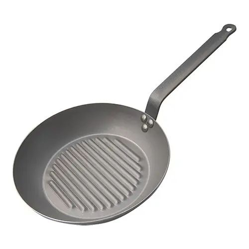 Grillpan - plaatstaal - gegroefd - Verkrijgbaar in 2 maten Beperkte Voorraad