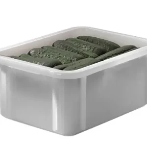 Stapelbak Kunststof Wit - 12Liter - 395x295x(H)165mm Express Levering