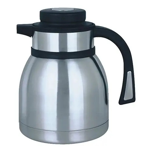 Isoleerkan - RVS - drukknopsluiting - 1,5 liter - zwart Gecertificeerd